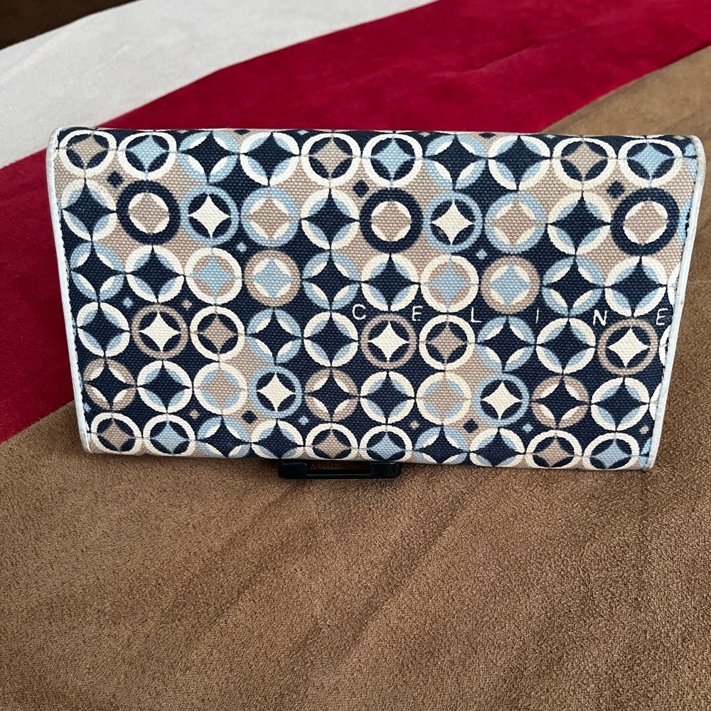 Celine Geometric Patterned Wallet - Picture 2 of 14